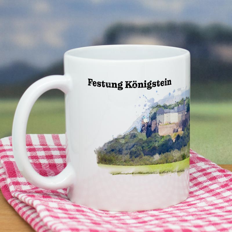 Keramiktasse Festung Königstein