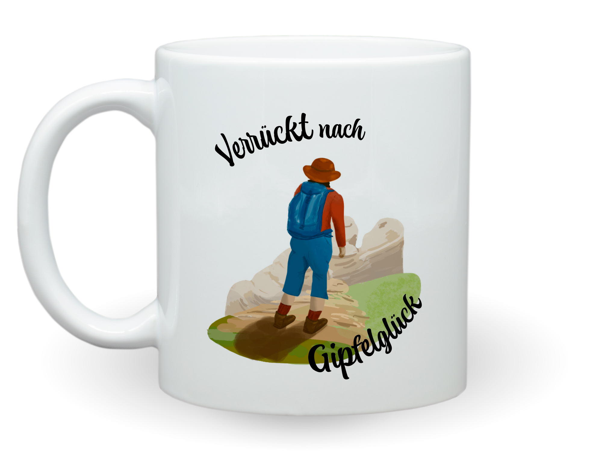 Tasse Wandern Gipfelglück Schrammsteine