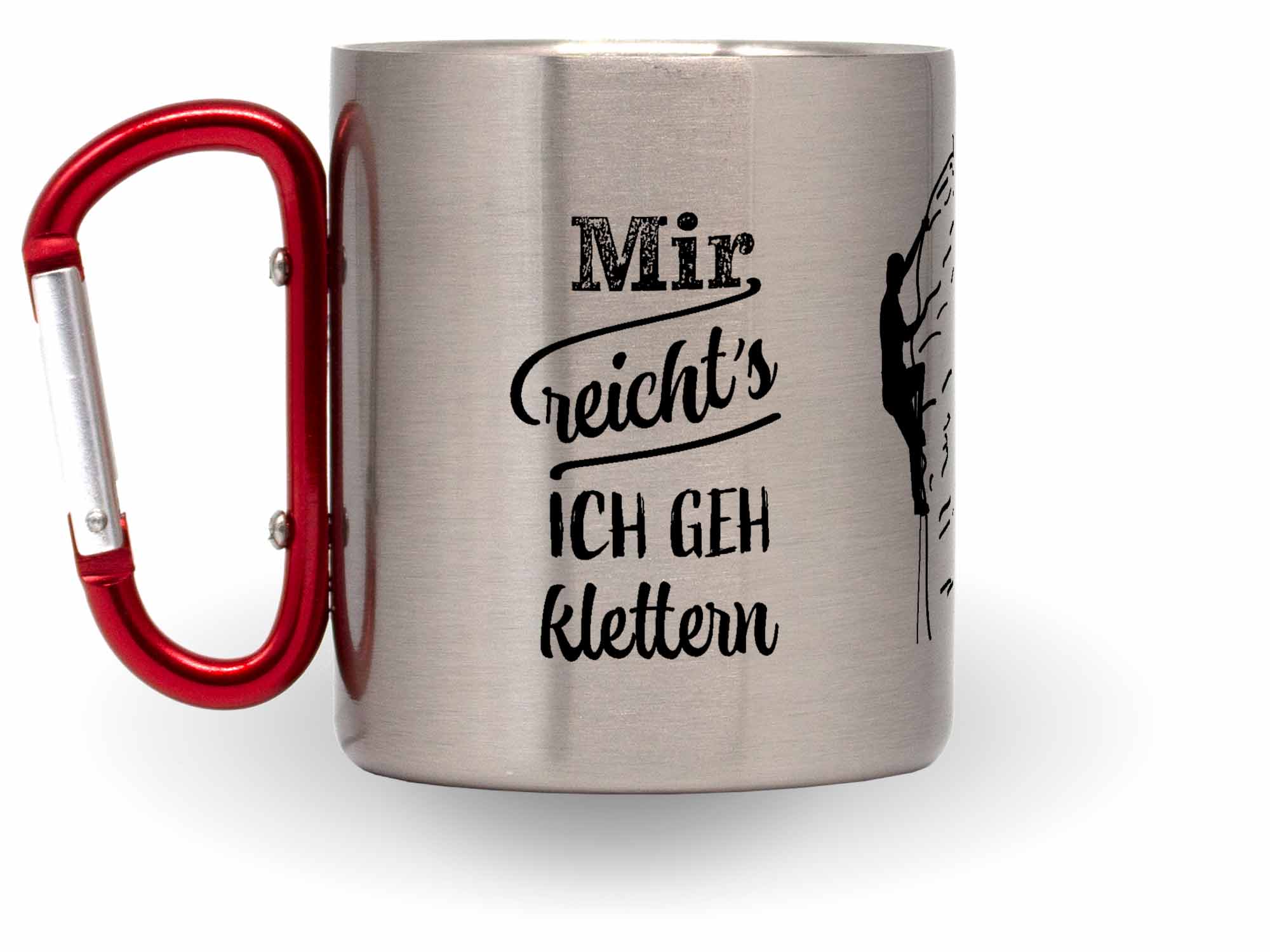 Karabinertasse Klettern für Bergsteiger