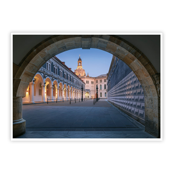 Ansichtskarte Dresden - Dresdner Stallhof zur Blauen Stunde - VPE - 50 Stück