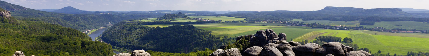 Aussicht im Schrammsteingebiet