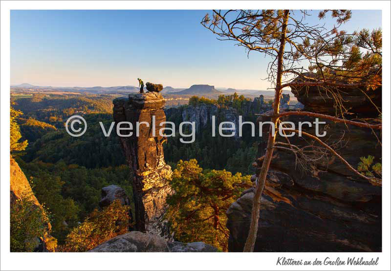 Wehlnadel Kletterer Bergsteiger