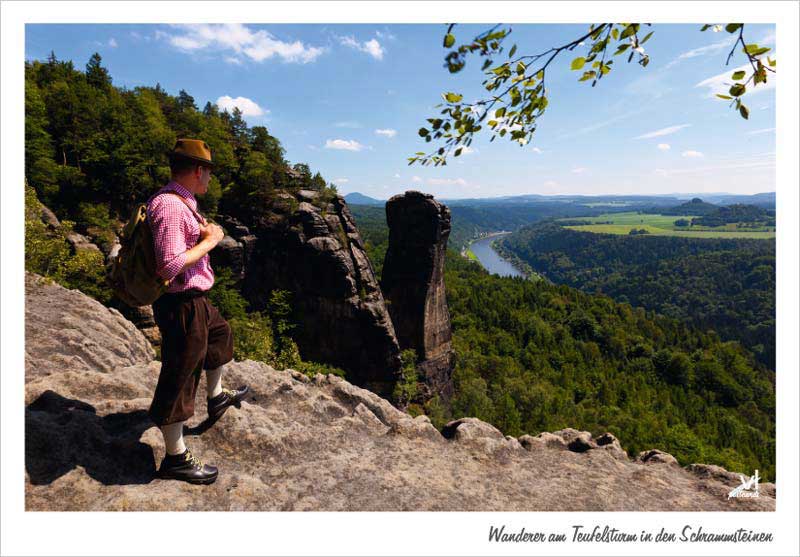 Wanderer am Teufelsturm