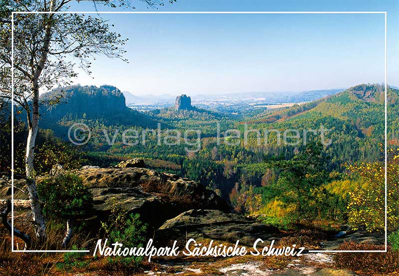 Ansichtskarte Die Carolaaussicht im Herbst - VPE - 50 Stück