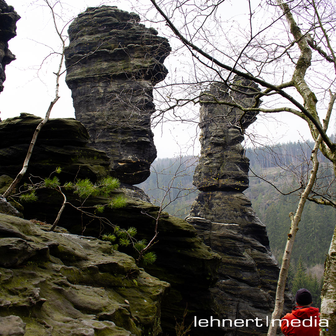 Herkulessäulen Bielatal Sächsische Schweiz