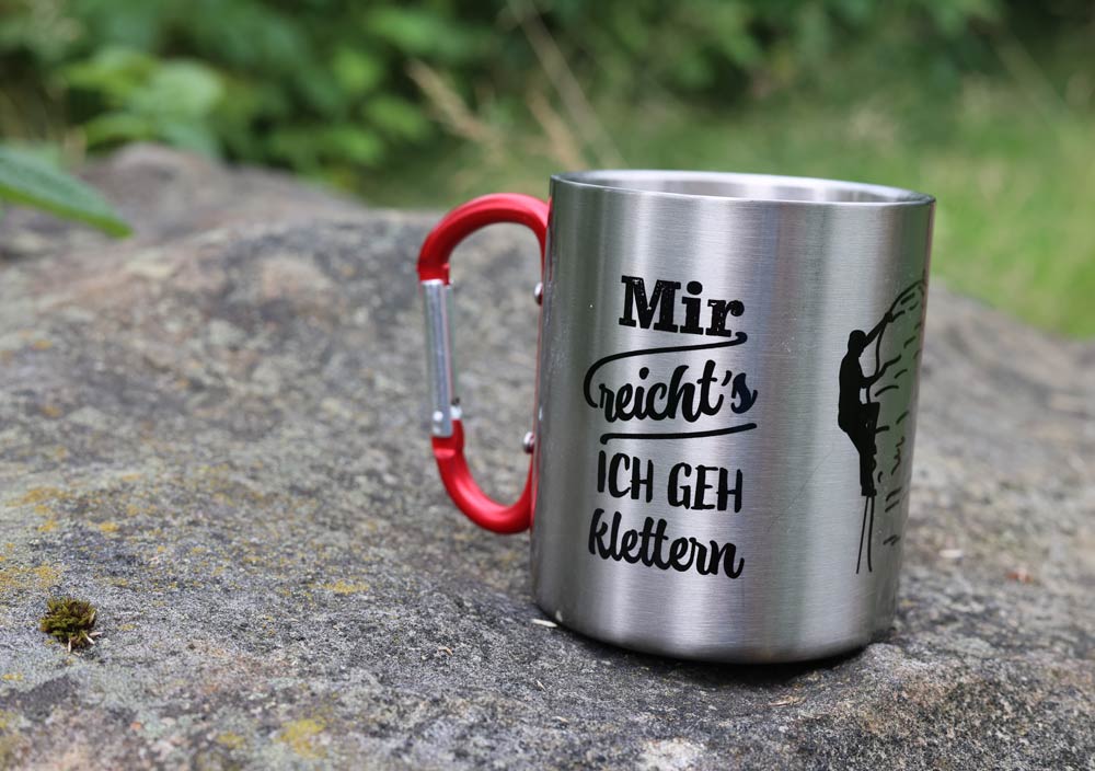 Karabinertasse Klettern mir reichts