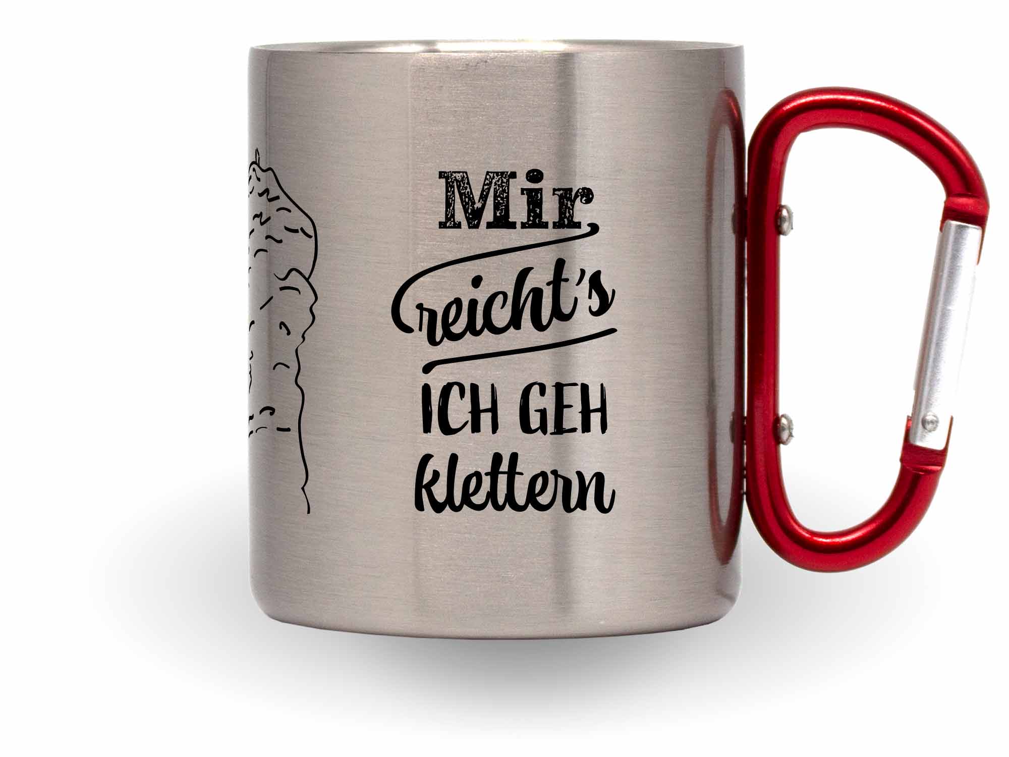Karabinertasse Klettern Mir reichts