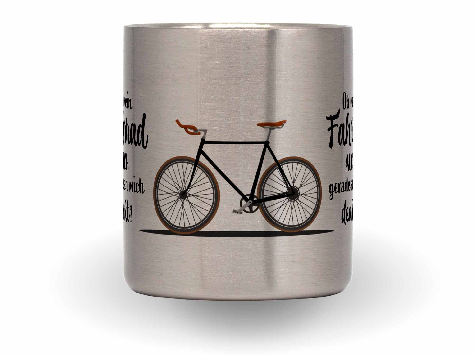 Lustige Karabinertasse für Fahrradfahrer