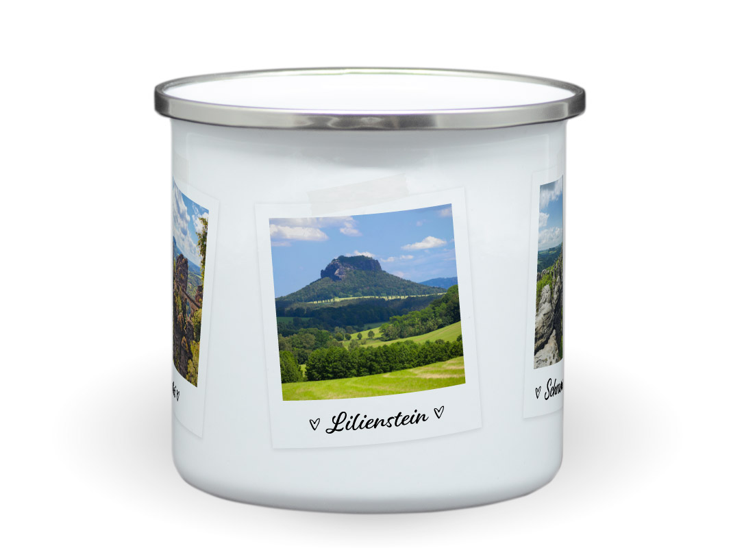 Campingtasse Sächsische Schweiz Lilienstein