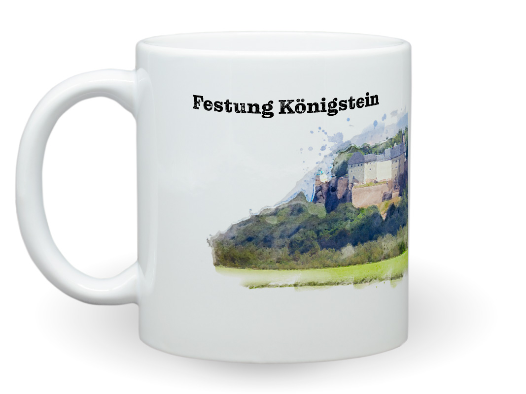 Tasse Festung Königstein Sächsische Schweiz
