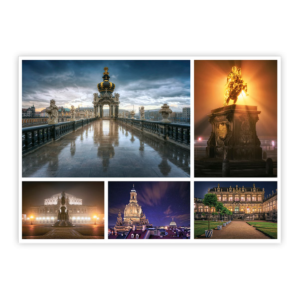 Ansichtskarte Dresden Zwinger Goldener Reiter